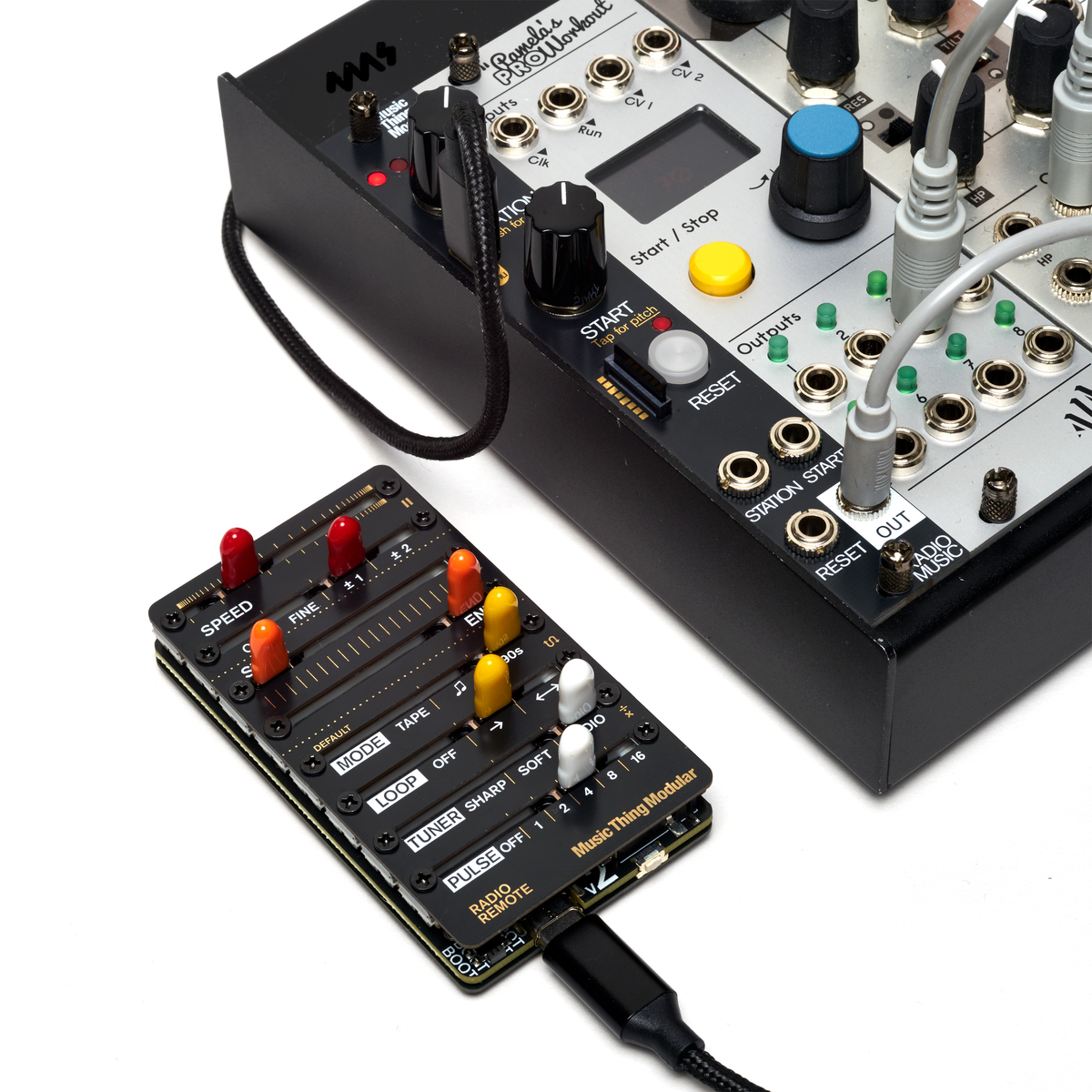 Radio Music and Radio Remote in a Eurorack case