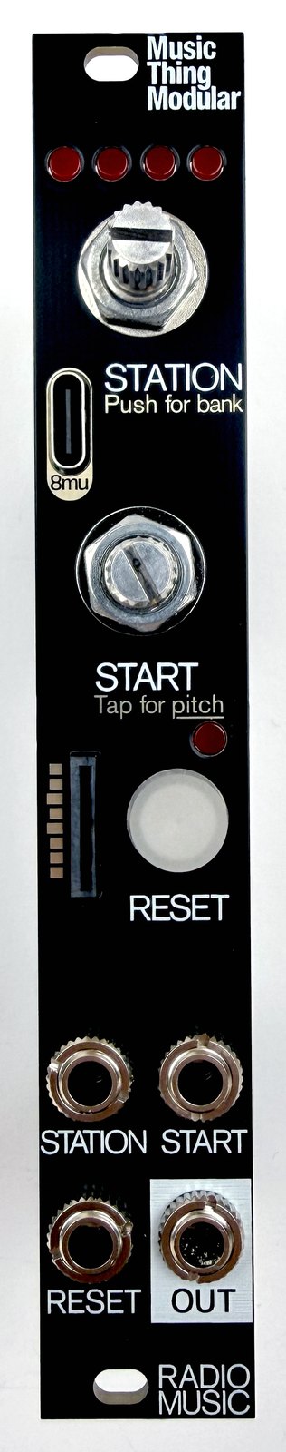 Radio Music panel refitted over button and SD card holder